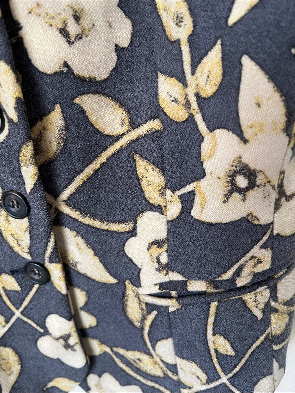 Dries Van Noten vintage wool grey floral vest - Picture 4 of 7